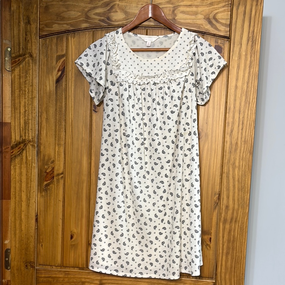 Floral Print Dress with Ruffle Detail